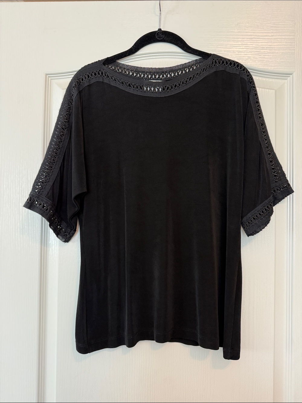 Chico’s Crochet-Trim Travelers Top